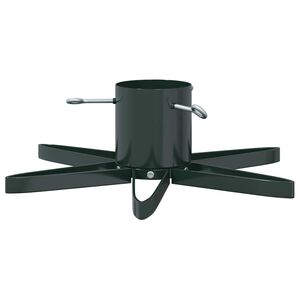 vidaXL Kar&aacute;csonyfatalp 1.73 v&iacute;ztart&aacute;llyal Z&ouml;ld 50 x 50 x 15,5 cm Ac&eacute;l