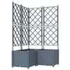 vidaXL Kerti cser&eacute;p 3 db Vil&aacute;gossz&uuml;rke 80 x 80 x 143 cm PP