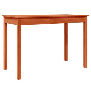 vidaXL viaszbarna t&ouml;m&ouml;r fenyőfa eb&eacute;dlőasztal 110 x 55 x 75 cm