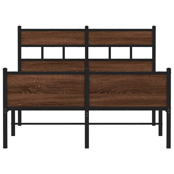 vidaXL barna t&ouml;lgy sz&iacute;nű szerelt fa &aacute;gykeret matrac n&eacute;lk&uuml;l 120x200 cm