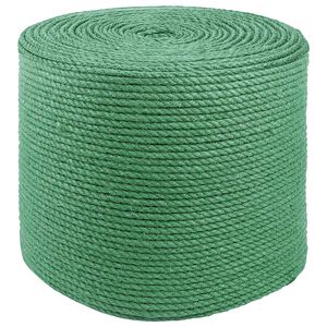 vidaXL Juta K&ouml;t&eacute;l 8 mm Z&ouml;ld 100% Tossa kender