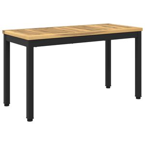 vidaXL Kerti pad 80,5 x 35 x 45 cm T&ouml;m&ouml;r Ak&aacute;cfa Feh&eacute;r &eacute;s Fekete