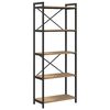 vidaXL K&ouml;nyvespolc Artisan t&ouml;lgy 60 x 30 x 155 cm Faanyag