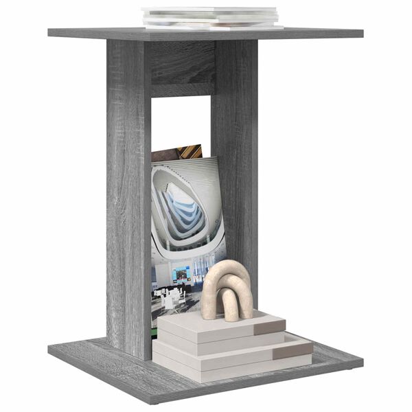 vidaXL Oldal asztal Sz&uuml;rke Sonoma 45 x 40 x 62,5 cm Faanyag