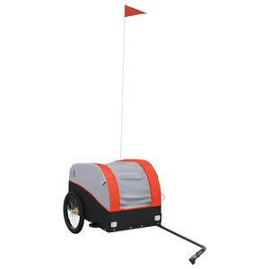 vidaXL fekete-narancss&aacute;rga vas ker&eacute;kp&aacute;r-ut&aacute;nfut&oacute; 30 kg