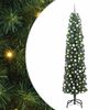 vidaXL Mű kar&aacute;csonyfa 300 LED-del Z&ouml;ld 210 cm PVC, ac&eacute;l &eacute;s műanyag