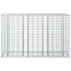 vidaXL Gabion emelt &aacute;gy Ez&uuml;st 130 x 50 x 80 cm Horganyzott ac&eacute;l