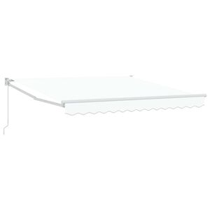 vidaXL Beh&uacute;zhat&oacute; napellenző Feh&eacute;r 350 x 250 cm