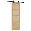 vidaXL Cs&uacute;sz&oacute; ajt&oacute; ORKDAL Term&eacute;szetes 73,5 x 211 cm T&ouml;m&ouml;r Fenyőfa