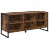 vidaXL Cipőszekr&eacute;ny 100 x 35 x 44 cm Szerelt Fa F&uuml;st&ouml;s t&ouml;lgy