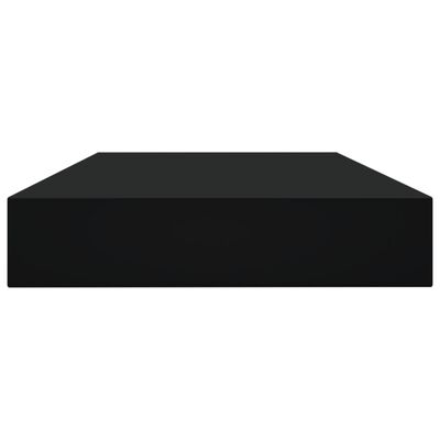 vidaXL 8 db fekete forgácslap könyvespolc 100 x 10 x 1,5 cm