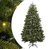 vidaXL Mű kar&aacute;csonyfa 300 cm 300 LED Meleg feh&eacute;r PVC &eacute;s Ac&eacute;l Z&ouml;ld