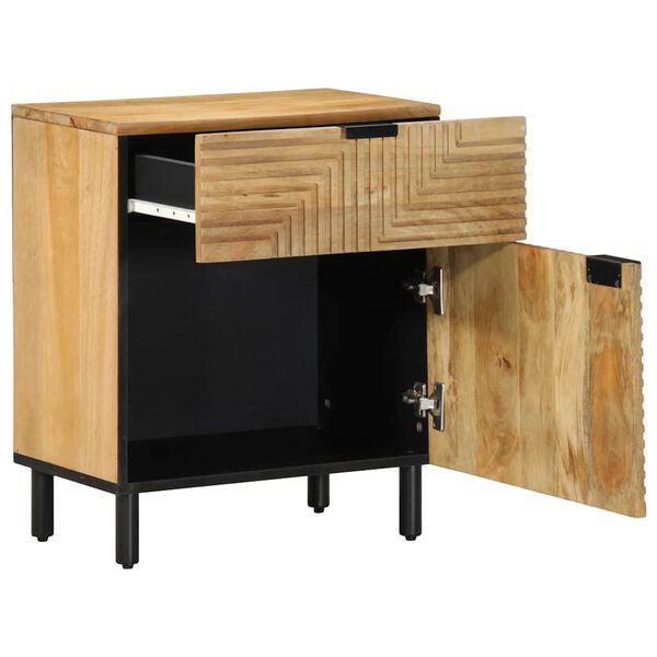 vidaXL barna t&ouml;m&ouml;r mang&oacute;fa &eacute;jjeliszekr&eacute;ny 50 x 33 x 60 cm