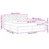 vidaXL Boxrug&oacute;s &aacute;gy matracmal S&ouml;t&eacute;tsz&uuml;rke 180 x 200 cm B&aacute;rsony