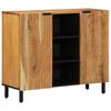 vidaXL Sz&eacute;f polcokkal t&aacute;rol&oacute;val Barna 90 x 33 x 75 cm T&ouml;m&ouml;r Mang&oacute;f&aacute;t