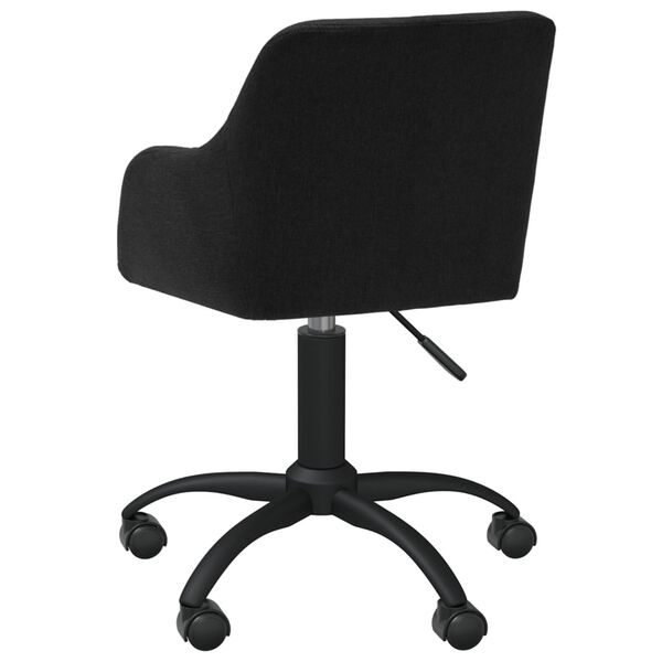 vidaXL fekete sz&ouml;vet forg&oacute; &eacute;tkezősz&eacute;k