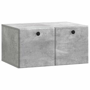 vidaXL Fali TV szekr&eacute;ny 59,5 x 41 x 30 cm Betonsz&uuml;rke Szerelt Fa