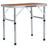 vidaXL &ouml;sszecsukhat&oacute; alum&iacute;nium kempingasztal 60 x 45 cm