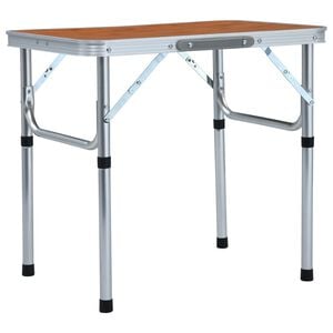 vidaXL &ouml;sszecsukhat&oacute; alum&iacute;nium kempingasztal 60 x 45 cm