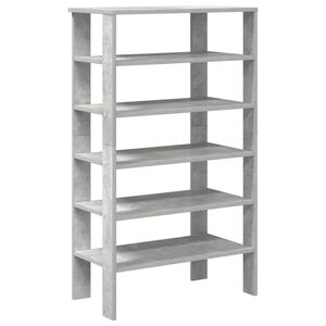 vidaXL betonsz&uuml;rke szerelt fa cipőtart&oacute; 61x32x105 cm