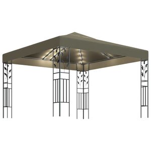 vidaXL t&oacute;psz&iacute;nű pavilon LED f&eacute;nyf&uuml;z&eacute;rrel 3 x 3 m