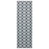 vidaXL Szőnyeg fut&oacute; ORIZ 1150 gsm Fekete h&aacute;l&oacute;s minta