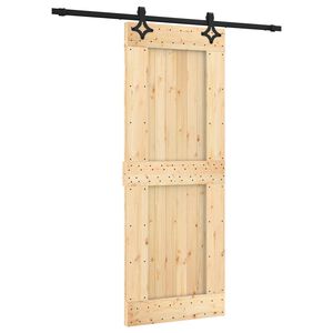 vidaXL Cs&uacute;sz&oacute; ajt&oacute; 80 x 210 cm Szil&aacute;rd Fenyőfa (Nem Kezelt)