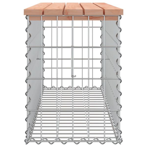 vidaXL t&ouml;m&ouml;r dugl&aacute;szfenyő gabion kerti pad 103x31,5x42 cm