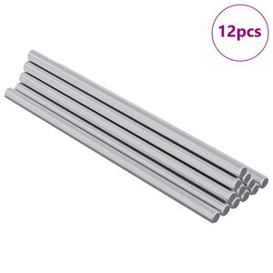 vidaXL Menetes R&uacute;d 12 pcs Ez&uuml;st 6 x 135 mm Ac&eacute;l