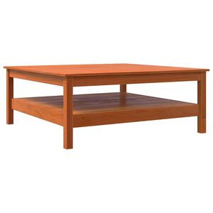 vidaXL viaszbarna t&ouml;m&ouml;r fenyőfa doh&aacute;nyz&oacute;asztal 100 x 100 x 40 cm