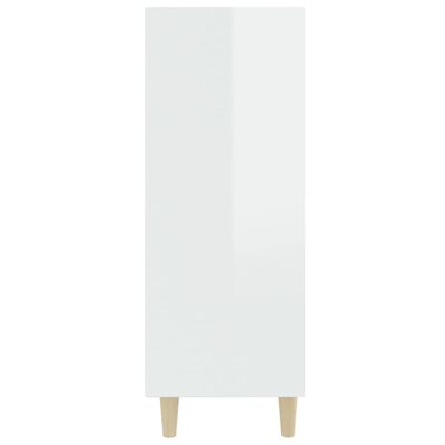 vidaXL magasfényű fehér szerelt fa tálalószekrény 69,5x32,5x90 cm