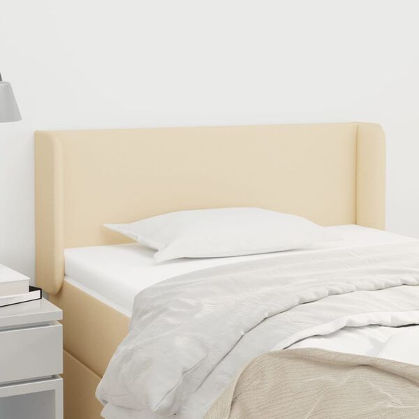 vidaXL kr&eacute;msz&iacute;nű sz&ouml;vet fejt&aacute;mla sz&aacute;rnyakkal 93x16x78/88 cm