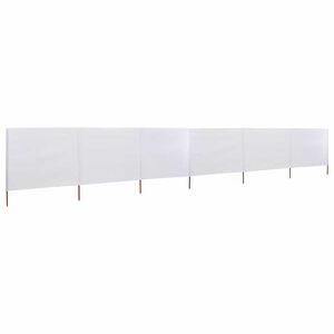 vidaXL feh&eacute;r 6-paneles sz&ouml;vet sz&eacute;lellenző 800 x 80 cm
