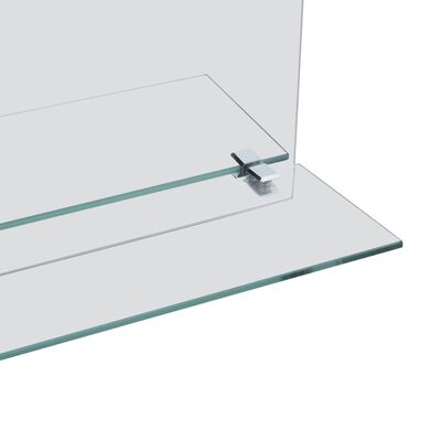 vidaXL edzett üveg falitükör polccal 50 x 70 cm