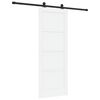 vidaXL Cs&uacute;sz&oacute; ajt&oacute; 78 x 202 cm Szerelt Fa Feh&eacute;r &eacute;s Fekete