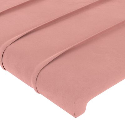 vidaXL rózsaszín bársony fejtámla 80 x 5 x 78/88 cm
