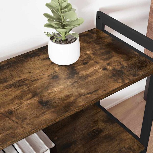 vidaXL K&ouml;nyvespolc F&uuml;st&ouml;lt t&ouml;lgy 60 x 30 x 50 cm Faanyag