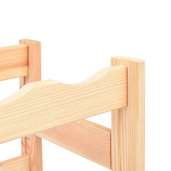 vidaXL fenyőfa bortartó állvány 16 palackhoz