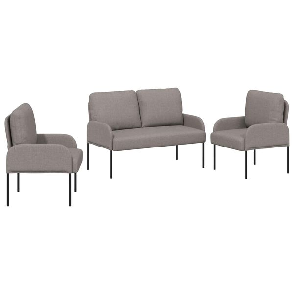vidaXL &Uuml;lőgarnit&uacute;r&aacute;k p&aacute;rn&aacute;val 3 pcs T&oacute;psz&iacute;nű 115 x 56 x 80 cm Furn&eacute;r