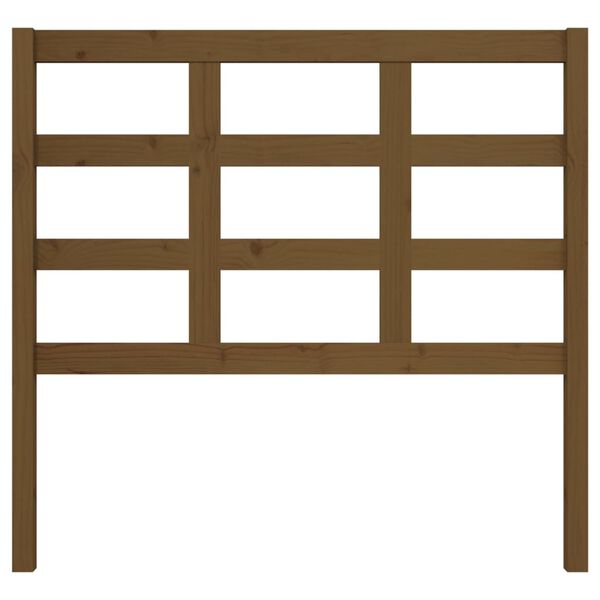 vidaXL m&eacute;zbarna t&ouml;m&ouml;r fenyőfa &aacute;gyfejt&aacute;mla 105,5x4x100 cm