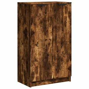 vidaXL f&uuml;st&ouml;s t&ouml;lgysz&iacute;nű szerelt fa cipősszekr&eacute;ny 59 x 35 x 100 cm