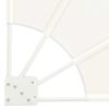 vidaXL Erkély adatvédelmi képernyő Krém 115 x 115 cm szövet