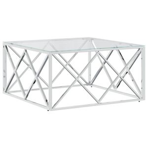 vidaXL &uuml;veg &eacute;s rozsdamentes ac&eacute;l doh&aacute;nyz&oacute;asztal 80x80x40 cm