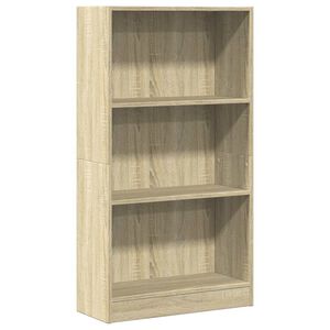 vidaXL sonoma t&ouml;lgy sz&iacute;nű szerelt fa k&ouml;nyvespolc 60 x 24 x 109 cm