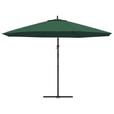 vidaXL zöld tartókarral ellátott napernyő 3,5 m