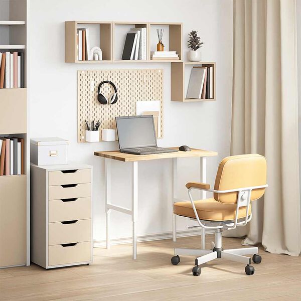 vidaXL tömör tölgyfa téglalap alakú asztallap kezeletlen 80x50x2,5cm