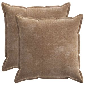 vidaXL P&aacute;rna huzat 2 pcs HOUTEN Barna 80 x 80 cm Chenille Sz&ouml;vet