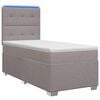 vidaXL Boxspring &aacute;gy matraccal fejt&aacute;ml&aacute;val T&oacute;psz&iacute;nű 90 x 190 cm Sz&ouml;vet