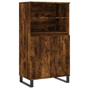 vidaXL f&uuml;st&ouml;s t&ouml;lgy sz&iacute;nű szerelt fa magasszekr&eacute;ny 60 x 36 x 110 cm