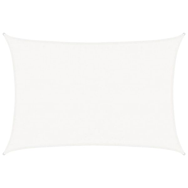 vidaXL fehér HDPE napvitorla 160 g/m² 3,5 x 4,5 m